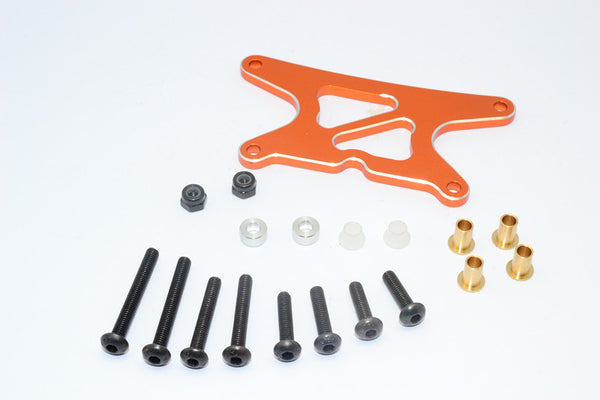 Tamiya Wild Willy 2 Aluminum Front Shock Tower - 1Pc Set Orange