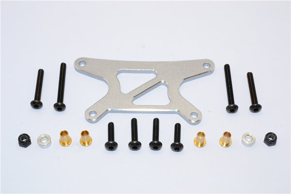 Tamiya Wild Willy 2 Aluminum Rear Shock Tower - 1Pc Set Gray Silver