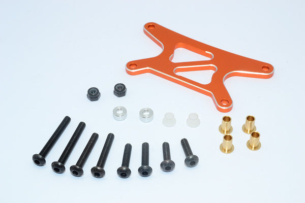 Tamiya Wild Willy 2 Aluminum Rear Shock Tower - 1Pc Set Orange