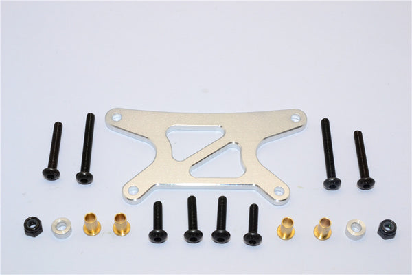 Tamiya Wild Willy 2 Aluminum Rear Shock Tower - 1Pc Set Silver