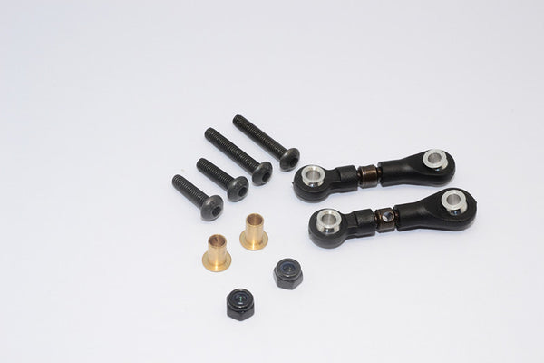 Tamiya Wild Willy 2 Spring Steel Rear Upper Tie Rod - 1Pr Set Black