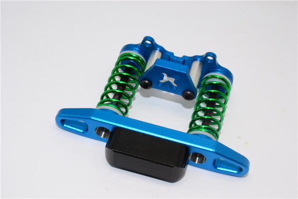 Tamiya Wild Willy 2 Aluminum Front Bumper Absorber - 1 Set Blue