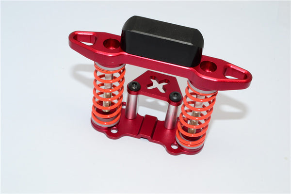 Tamiya Wild Willy 2 Aluminum Front Bumper Absorber - 1 Set Red