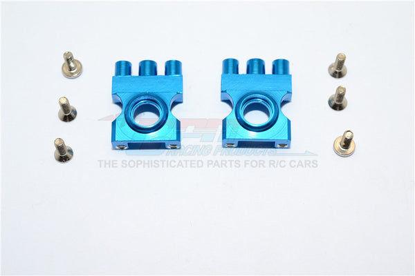 XMods Generation 1 Aluminum Front Gear Box With Screws - 1Pr Set Blue