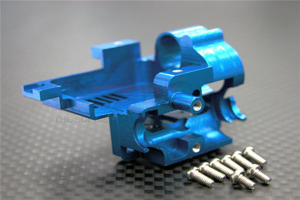 XMods Evolution Touring Aluminum Rear Gear Box Front Cover With Screws - 1Pc Set Blue