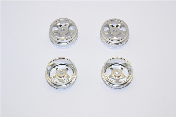 XMods Evolution Touring Aluminum Front & Rear Bold Rims (Star) - 4Pcs Set (Ridge) Silver