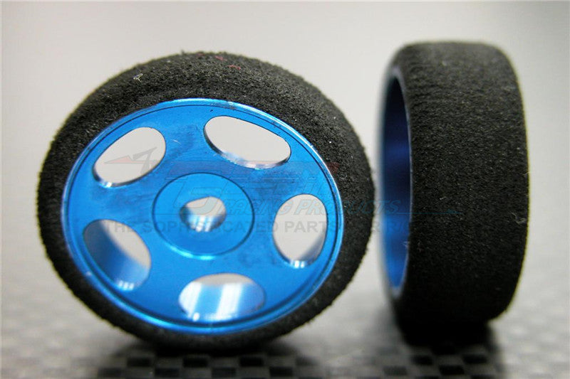 XMods Evolution Touring Aluminum Front Sinkage Rims (Star) With Foam Tires - 1Pr Blue