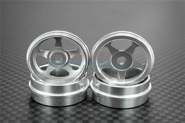 XMods Evolution Touring Aluminum Front & Rear Sinkage Rims (Star) - 4Pcs (Ridge) Silver