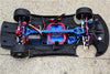 Traxxas XO-01 Supercar Aluminum Sub-Chassis (5mm Thickness) - 1Pc Set Blue