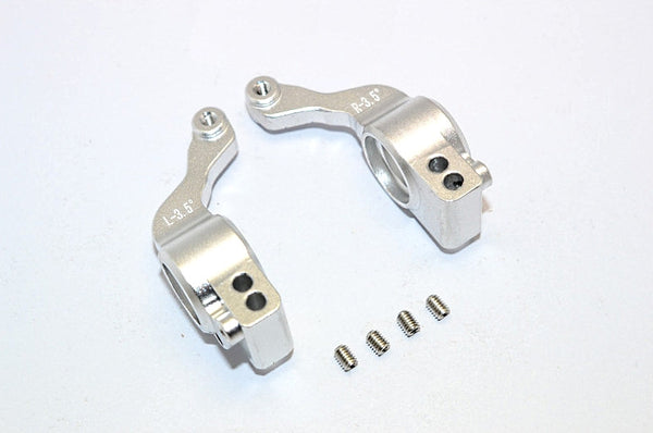 Traxxas XO-01 Supercar Aluminum Rear Knuckle Arm (3.5 Degree Angle) - 1Pr Set Silver