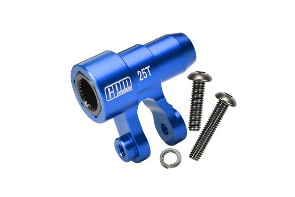 Aluminum 6061-T6 Original 25T Steering Servo Horn For 1:5 Traxxas X Maxx 6S / X Maxx 8S / XRT 8S Monster Truck Upgrades - Blue
