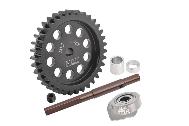 40Cr Carbon Steel M1.5 Spur Gear 35T For 1:5 Traxxas X Maxx 6S / X Maxx 8S / XRT 8S Monster Truck