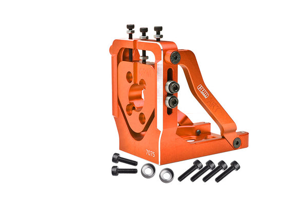 Aluminum 7075-T6 Quick Release Motor Base for 1:5 Traxxas X Maxx 6S / X Maxx 8S / XRT 8S Monster Truck Upgrades - Orange