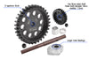 40Cr Carbon Steel M1.5 Spur Gear 33T + Motor Gear 25T For 1:5 Traxxas X Maxx 6S / X Maxx 8S / XRT 8S Monster Truck