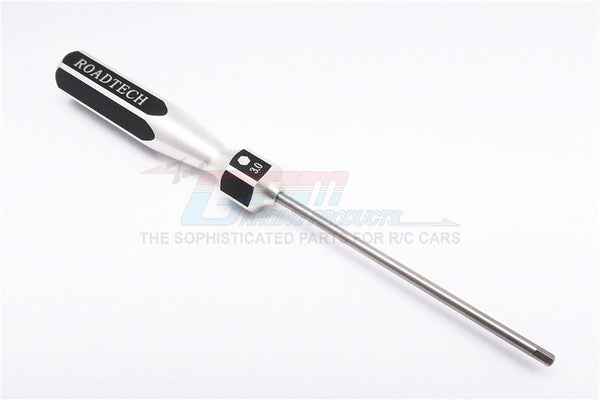 Aluminum Hex Screw Driver Of New Handle Design With 3.0mm Steel Long Pin - 1Pc Black