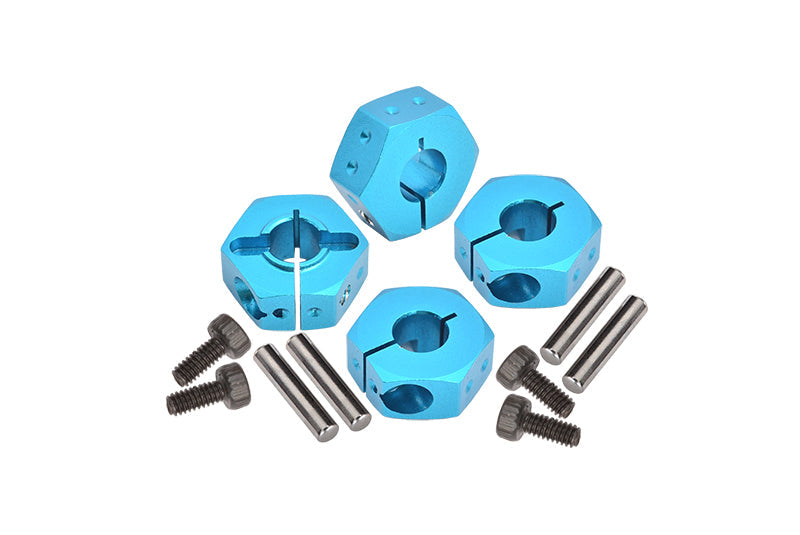 Aluminum 6061 Clamp Type Wheel Hub For Tamiya 1:10 RC 4WD XV-02 PRO (58707) / BBX BB-01 (58719) Upgrade Parts - Sky Blue