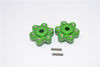 Axial Yeti Aluminum 2.2 Wheel Hub Adapters (9mm Thickness) - 1Pr Set Green