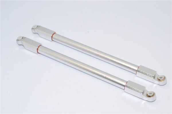 Axial Yeti & RR10 Bomber Aluminum Rear Upper Chassis Link Parts - 1Pr Set Silver