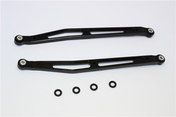 Axial SMT10 Grave Digger (AX90055) Aluminum Front/Rear Upper Chassis Link Parts - 1Pr Set Black