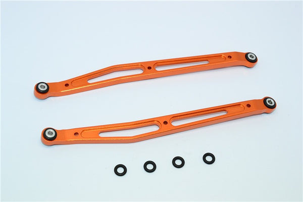 Axial SMT10 Grave Digger (AX90055) Aluminum Front/Rear Upper Chassis Link Parts - 1Pr Set Orange