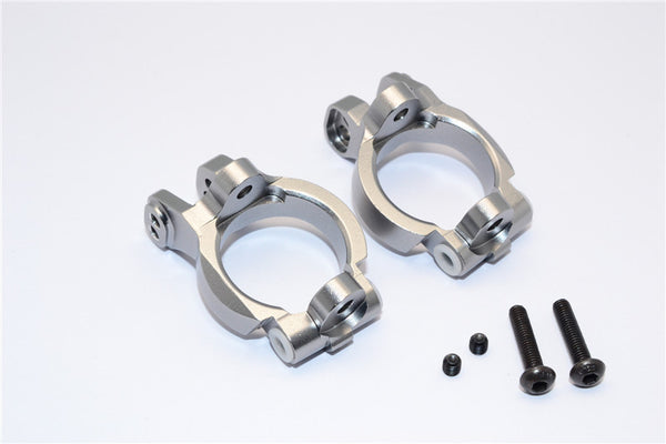 Axial Yeti Aluminimum Front C-Hub - 1Pr Set Gray Silver