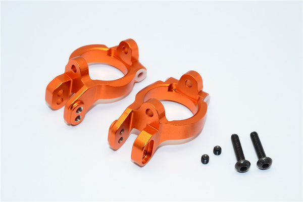 Axial Yeti Aluminimum Front C-Hub - 1Pr Set Orange