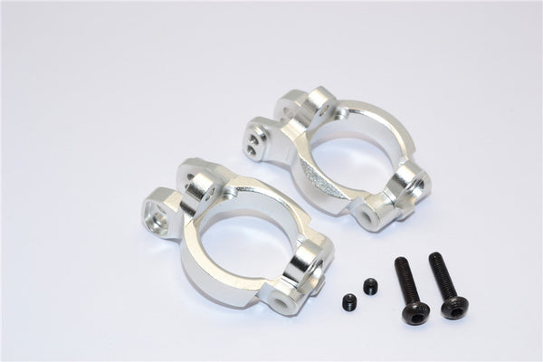 Axial Yeti Aluminimum Front C-Hub - 1Pr Set Silver