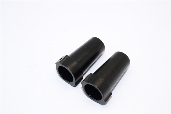 Axial Yeti & RR10 Bomber Aluminimum Straight Axle Adapter - 1Pr Set Black