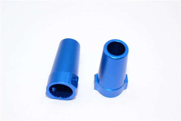 Axial Yeti & RR10 Bomber Aluminimum Straight Axle Adapter - 1Pr Set Blue
