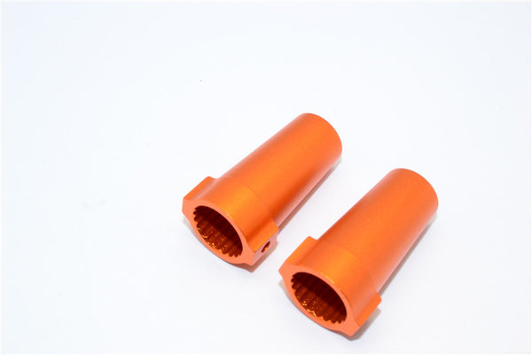 Axial Yeti & RR10 Bomber Aluminimum Straight Axle Adapter - 1Pr Set Orange