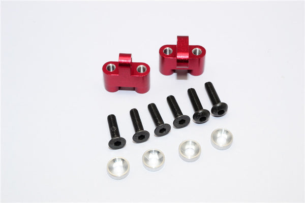 Axial Yeti Aluminimum Servo Mount - 1Pr Set Red - JTeamhobbies