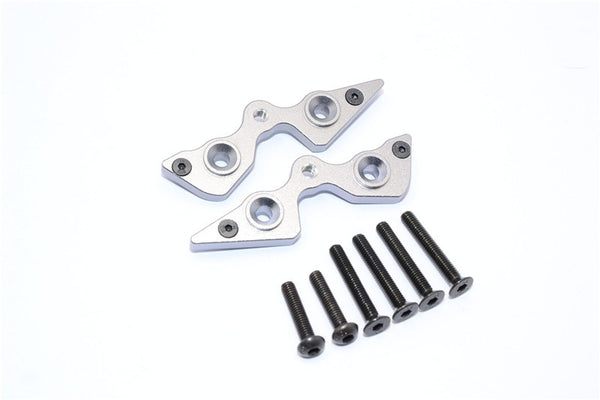 Axial Yeti Aluminum Rear Cage Components - 2 Pcs Set Gray Silver