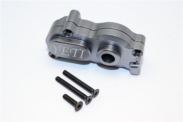 Axial Yeti Aluminum Center Transmission Case - 2Pcs Set Gray Silver