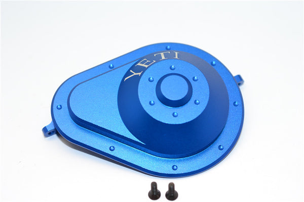 Axial Yeti & RR10 Bomber Aluminum Spur Gear Case - 1 Pc Set Blue