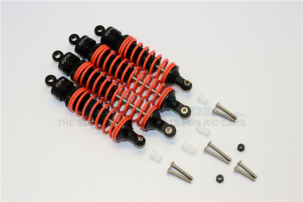 Axial Yeti (AX90026) & Yeti SCORE (AX90068) Aluminum Rally Racing Front And Rear Dampers (F:86mm R:110mm) - 2Prs Set Black