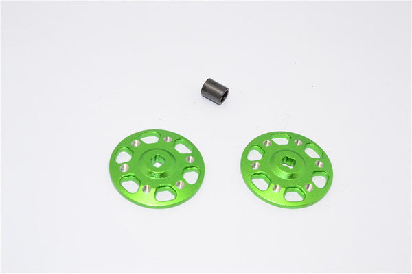 Axial Yeti & Yeti XL Aluminum Spur Gear Adapter - 2Pcs Set Green