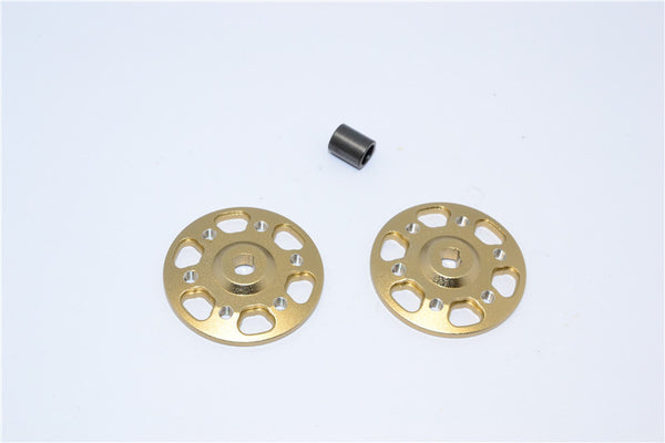 Axial Yeti & Yeti XL Aluminum Spur Gear Adapter - 2Pcs Set Titanium