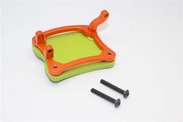 Axial Yeti Aluminum + Plastic Rear Axle Protector Mount - 1 Set Orange