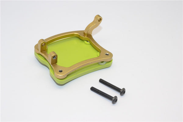 Axial Yeti Aluminum + Plastic Rear Axle Protector Mount - 1 Set Titanium