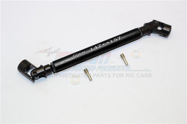 Axial Yeti (AX90026) & Yeti SCORE (AX90050, AX90068) Steel Adjustable Main Shaft With Alloy Body - 1Pc Set Black