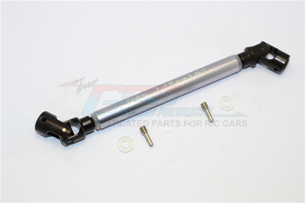 Axial Yeti (AX90026) & Yeti SCORE (AX90050, AX90068) Steel Adjustable Main Shaft With Alloy Body - 1Pc Set Gray Silver