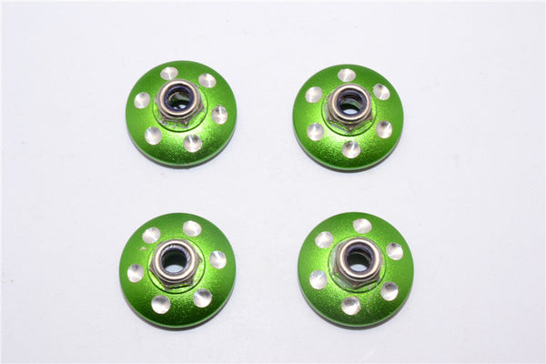 Axial Yeti XL Monster Buggy Aluminum Locking Wheel Washer - 4 Pcs Set Green