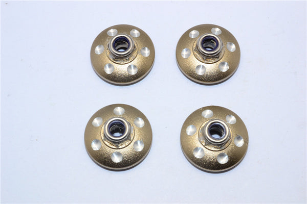 Axial Yeti XL Monster Buggy Aluminum Locking Wheel Washer - 4 Pcs Set Titanium