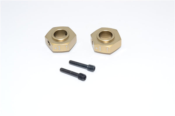 Axial Yeti XL Monster Buggy Aluminum Hex Adapter (+1mm Thickness) - 2 Pcs Set Titanium