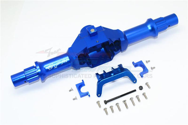 Axial Yeti XL Monster Buggy Aluminum Rear Gear Box (Without Cover) - 1 Set Blue