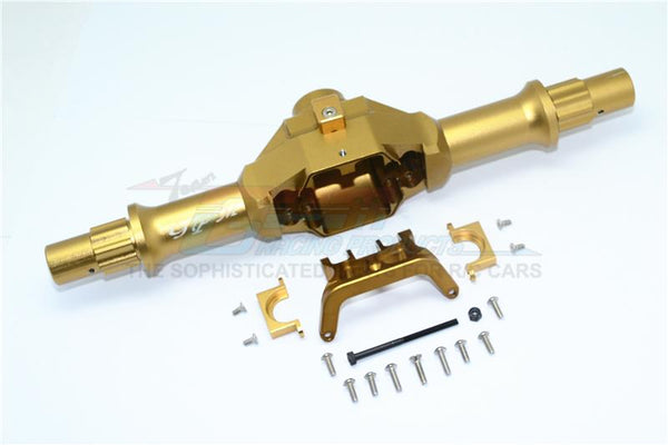 Axial Yeti XL Monster Buggy Aluminum Rear Gear Box (Without Cover) - 1 Set Titanium