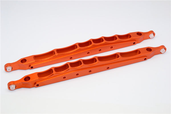 Axial Yeti XL Monster Buggy Aluminum Rear Lower Chassis Link Parts - 1 Pr Set Orange