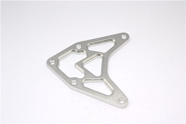 Axial Yeti XL Monster Buggy Aluminum Front Upper Plate - 1Pc Silver