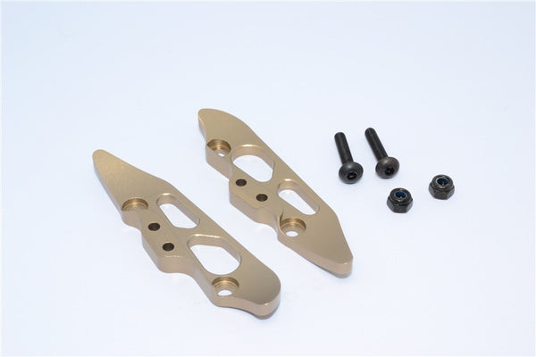 Axial Yeti XL Monster Buggy Aluminum Rear Damper Mount - 2Pcs Set Titanium