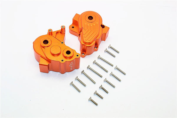 Axial Yeti XL Monster Buggy Aluminum Center Transmission Case - 1 Set Orange